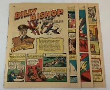 1941 six page cartoon story~ aviator BILLY BISHOP Canadian Air Ace ~ WWI picture