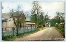 Postcard Main St looking North, Johnson NH Franconia Notch I182 picture