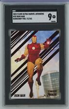 2022 Fleer Marvel Ultra Avengers Iron Man #35 Burgundy Foil /141 SGC 9 POP 1 picture