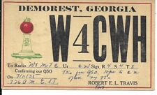 QSL 1935 Demorest Georgia    radio card picture