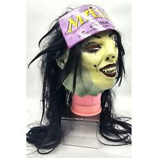 Vintage 1997 Paper Magic Group Mask Witch Vampire Hair Wig PMG Halloween 90s picture