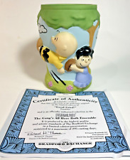 PEANUTS The Bradford Exchange - Good Grief Charlie Brown TUMBLER w COA Limit Ed. picture