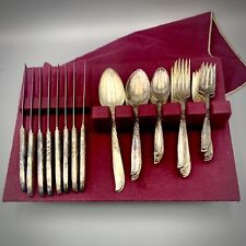 Vintage Set Of Oneida, WMA Rogers Silver Overlay Flatware, Pictures For Details picture