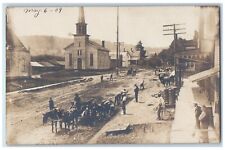 c1910's Road Construction Occupational East Otto New York NY RPPC Photo Postcard picture