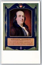 Famous~Benjamin Franklin Portrait~Vintage Postcard picture