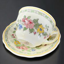Antique Royal Doulton The Cavendish Porcelain Teacup And Saucer England Set Vtg picture
