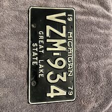 Michigan License Plate 1979 picture