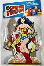 Vtg 1977 Super-Hero Stand-Ups Superman Wonder Woman Flash Shazam Aquaman Our Way picture