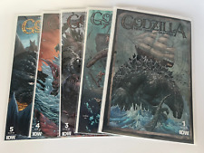 Godzilla Here There Be Dragons #1-5B Kirkham Complete Set Run IDW Variant B picture