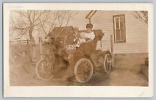 Family In Car With 1913 Iowa License Plate Real Photo Postcard RPPC  picture