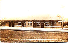 RPPC Real Photo Postcard Yates Center Kansas 1910 Train Depot Missouri Pacific picture