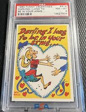 1960 Topps PSA 8 Vintage Funny Valentines #41A Graded NM-MT - Clean Holder picture