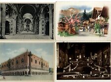 LOT OF 4 Italy postcards  post-WWII APO 1940s Lt Claire Johnston to Arlington MA picture