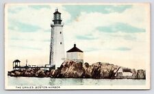 c1920 The Graves Lighthouse Plymouth County Massachusetts MA PC Postcard picture