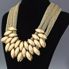 Women's Fashion Jewelry Gold Boho Luxury Chunky Collar Statement Necklace 1PC picture