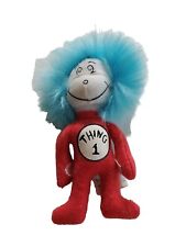 Vintage Dr. Seuss The Cat in the Hat Thing 1 Red Suit Blue Hair Plush 5” picture