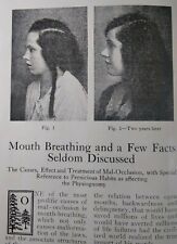 Dentist Antique Medical Booklet Vtg 1922 Mouth Breathing Problems Pics Rare VHTF picture