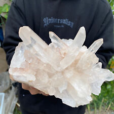3.5lb Large Natural Clear White Crystal Quartz Cluster Rough Healing Specimen picture