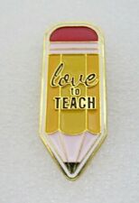 Love To Teach Pencil Shaped Lapel Pin  (A164) picture