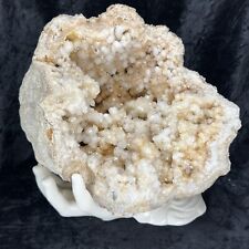 8-1/2” Natural Geode Quartz Cluster Crystal Iron Citrine Golden Healer 7.11Lb KY picture