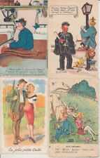 HUMOR COMIC 128 Vintage Postcards Mostly pre-1940 (L5479) picture