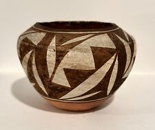 Vintage Acoma Pueblo Polychrome Olla Small Pot 4.25” picture