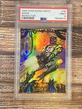 1996 Topps Finest Star Wars Refractor Bossk #36 PSA9 picture