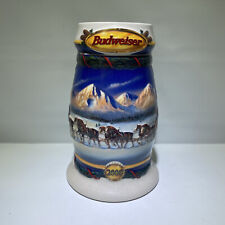 Budweiser Holiday Stein 2000 Holiday in The Mountains 7 inch -  picture