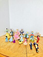 Disney Princess Prince Vinyl Figures Cake Toppers Lot(21) Assorted Some Vintage picture