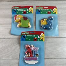 Vintage Sesame Street Personalization Ornaments Set Of Three picture