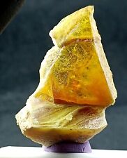 22g Rare Honey Color Titanite Sphene Crystal with nice Clarity & Size- Pakistan picture