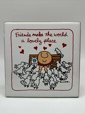 Vintage 1980’s Ziggy Tile With Stand Friends Make the world A Lovely place picture
