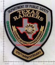 Texas - Texas Rangers 175th Anniversary TX Police Dept Patch Public Safety picture