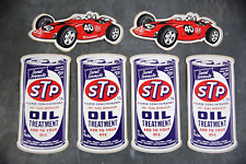 Vintage STP Decal Sticker Racing NASCAR Richard Petty oil cans RARE NOS picture