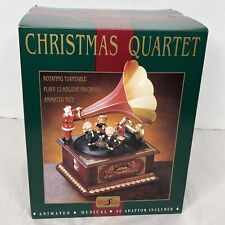 VTG Maisto CHRISTMAS QUARTET Animated Musical Phonograph Santa Mice 1996 - NEW picture