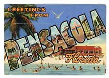 Vintage Postcard Souvenir Folder Pensacola Florida Annapolis of the Air picture