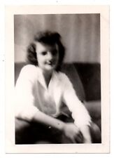 Nicely Dressed Good Looking Woman Blurry Unusual Scene Vintage Snapshot Photo picture
