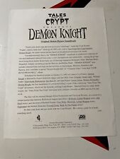 Vintage Tales From The Crypt Demon Knight Press Release picture