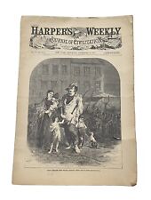 HARPERS WEEKLY ReIssue, CIVIL WAR In December 28, 1861 Union Refugees Missouri picture