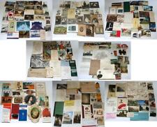 Large 190 pc Lot of Mixed Ephemera Postcards Photos Pamphlets Victorian Scrap + picture
