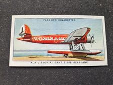 1936 Player's International Airlines Card # 28 Ala Littoria Cant Z506 (VG/EX) picture