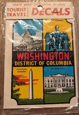 Sealed 1950/60's Washington DC Window Decals MCM picture
