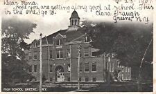 Vintage Postcard 1907 High School Greene New York Building NY 1 Cent Stamp picture