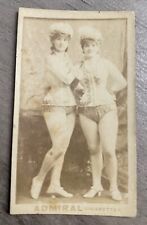 1880’s  ~ Two Female Talents On One Card ~ ADMIRAL Cigarette Tobacco Card picture
