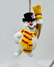 Vintage Frosty The Snowman w Broom & Pipe Holiday Ornament Christmas Enesco 1999 picture