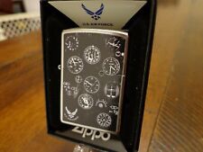UNITED STATES AIR FORCE USAF PLANE INSTRUMENT PANEL ZIPPO LIGHTER MINT picture