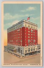 1938 Postcard George Washington Hotel Pennsylvania PA picture