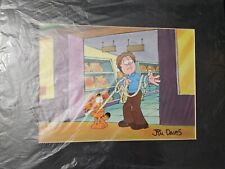 Garfield Animation Production Cel, Hand Signed Jim Davis With Certificate  picture