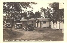 RPPC Eau Claire Wisconsin Bartlett's Cabin Camp Roadside 1920s picture