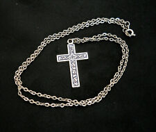 Stainless Steel 3D Cross pendant and necklace Christ Jesus Christian picture